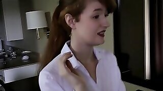 Non-professional ginger-haired teen stuffed gonzo 8 min